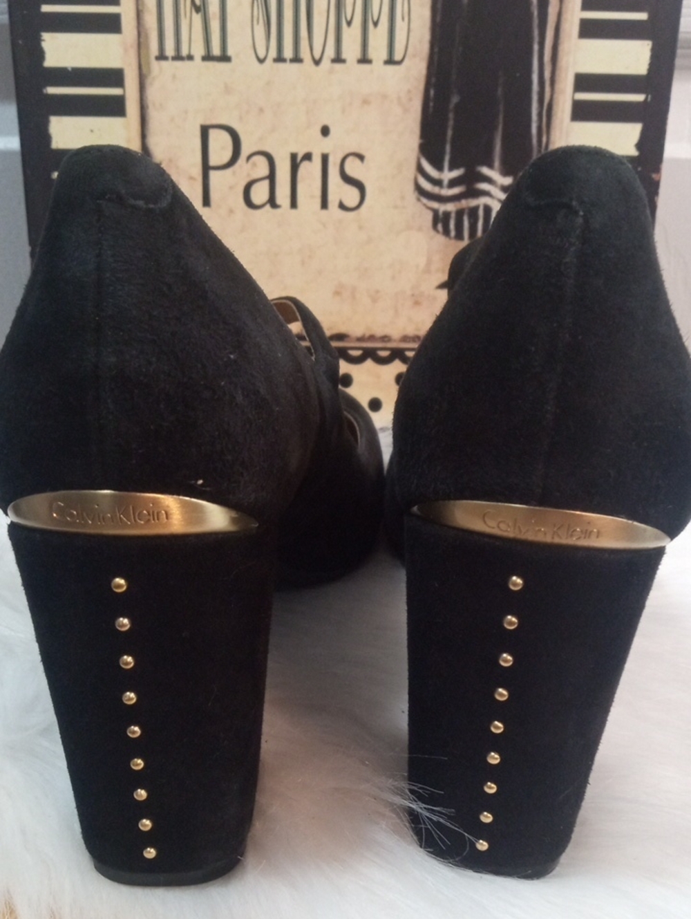 CALVIN KLEIN CASSIAN BLOCK HEELS - Picture 8 of 11